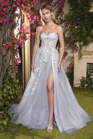 Blue prom dress