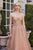 Andrea & Leo A1114 Sleeveless Glitter Tulle Gown