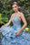 Andrea & Leo A1116 Floral Print Feather Embellishment Mermaid Gown
