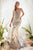 Andrea & Leo A1116 Floral Print Feather Embellishment Mermaid Gown