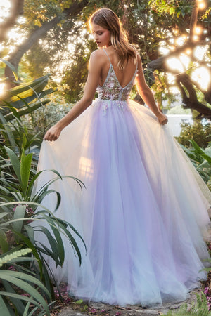 Lavender prom dress