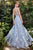 Andrea & Leo A1124 Scoop Neckline 3D Floral Appliques Florentine Gown