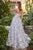 Andrea & Leo A1132 Floral Print Sleeveless Organza Prom Gown