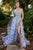 Andrea & Leo Couture Sky Garden Printed Organza Prom Gown A1137