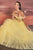Andrea & Leo Ruffles and Rhinestone Embellishment Tulle Gown A1150
