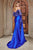 Andrea & Leo A1160 Long Sleeves Beaded Corset Long Satin Gown lo