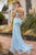 Andrea & Leo Strapless Crystal Appliques Mermaid Lace Gown A1211