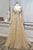 Andrea & Leo Couture Long Sleeves Beaded Embellishment Prom Gown A1215