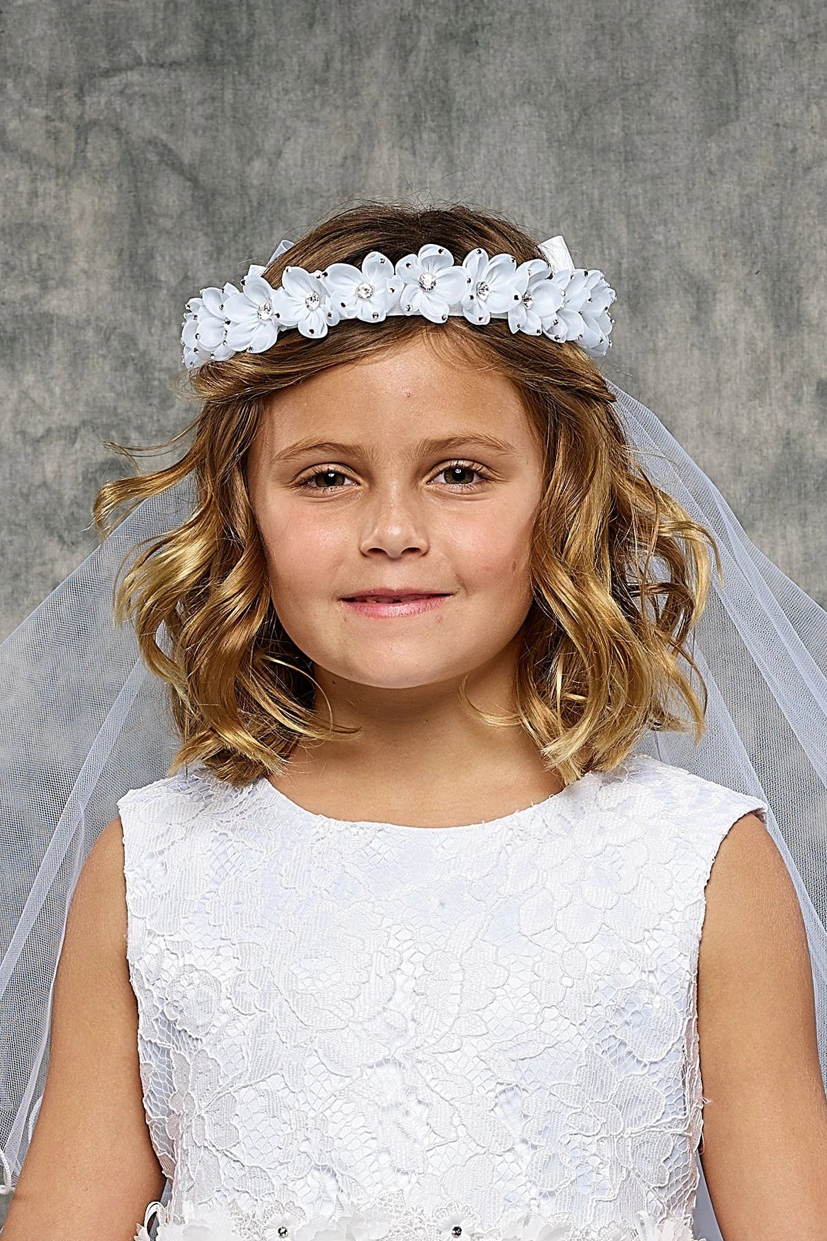 Face Framer First Communion with Veil
