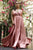 Satin evening gown