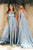 Dusty blue bridesmaid dresses