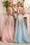 Beaded Embellished Long Tulle Gown C135