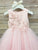 Sumptuous Jacquard Flower Girl, Communion Ball Gown with Tulle Skirt.