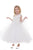 Sumptuous Jacquard Flower Girl, Communion Ball Gown with Tulle Skirt.