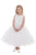 Sumptuous Jacquard Flower Girl, Communion Ball Gown with Tulle Skirt.