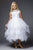 The Lavish Multi-Tiered Tutu Tulle White First Communion Dress 324wh