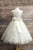 3D Embroidery Satin and Tulle Skirt  Communion Flower Girl Gown C330