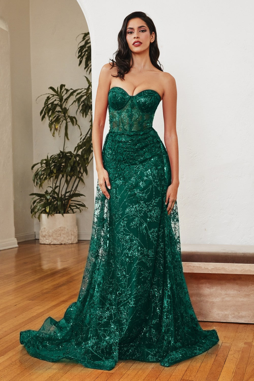 Prom Dress Cd0230 Sheer-Corset Strapless Long Prom Ball Gown PromGirl Red 18 Prom Dress Cd0230 Sheer-Corset Strapless Long Prom Ball Gown PromGirl Red 18