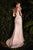 Feathers V-Neckline Prom Dress Beaded Embellished CB076