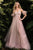 La Divine CB080 Detachable Off-the-shoulder Sleeves Tulle Gown