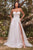 Vestido de novia de tul con mangas desmontables y hombros descubiertos CB080W