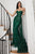 Strapless Lace Sheer Overskirt Mermaid Gown CB095
