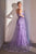 Strapless Lace Sheer Overskirt Mermaid Gown CB095