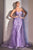 Strapless Lace Sheer Overskirt Mermaid Gown CB095