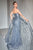 Strapless Lace Sheer Overskirt Mermaid Gown CB095