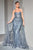 Strapless Lace Sheer Overskirt Mermaid Gown CB095