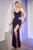 Spaghetti Straps Glitter Long Gown CC1618