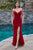 Spaghetti Straps Glitter Long Gown CC1618