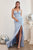 Sparkly Plunging Neckline Stretch Prom Gown CC2162