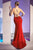 Sparkly Plunging Neckline Stretch Prom Gown CC2162