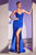 Sparkly Plunging Neckline Stretch Prom Gown CC2162