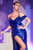 Fitted Soft Satin Beaded Embellishment Prom Gown CC2197