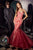 Glitter Printed Embellishment Mermaid Gown CC2279