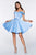 Off-the-Shoulder A-line Short Satin Cinderella Divine CD0140