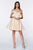 Off-the-Shoulder A-line Short Satin Cinderella Divine CD0140