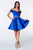Off-the-Shoulder A-line Short Satin Cinderella Divine CD0140