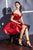 Off-the-Shoulder A-line Short Satin Cinderella Divine CD0140