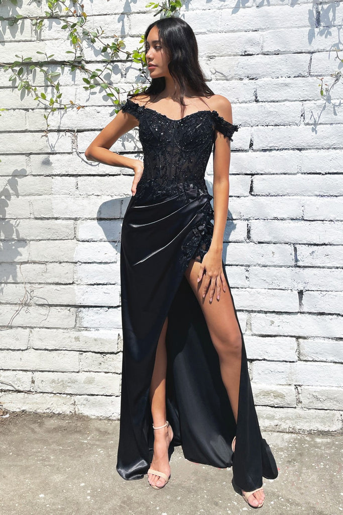 Floral Off The Shoulder Long Gown CD0186