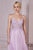 Plunging Neckline Embroidered Embellishment Layered Tulle Gown CD0195
