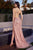 Plunging Neckline Cut Out Sequin Prom Gown CD0206
