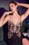 V-Neckline Butterfly Pattern Sequin Prom Gown CD0210