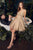 Layered Beaded Embellishment Tulle A-Line Short Gown CD0212