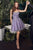 Layered Beaded Embellishment Tulle A-Line Short Gown CD0212