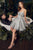 Layered Beaded Embellishment Tulle A-Line Short Gown CD0212
