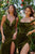 Gathered Straps Velvet Long Gown CD236