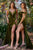 Gathered Straps Velvet Long Gown CD236